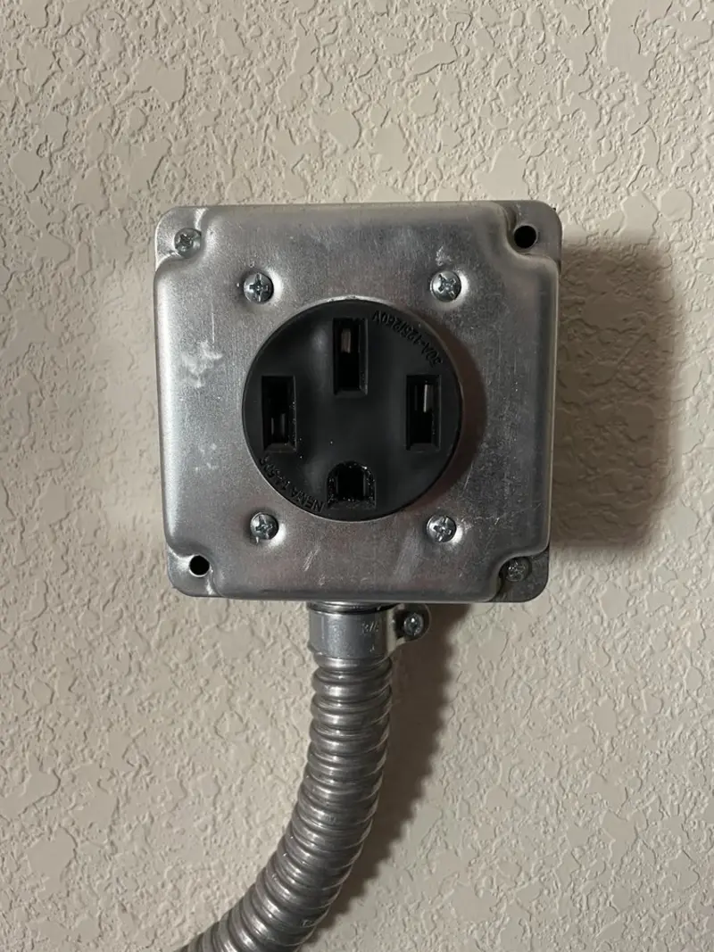 NEMA 14-50 outlet installed for Smart Home Electrical in Zephyrhills West